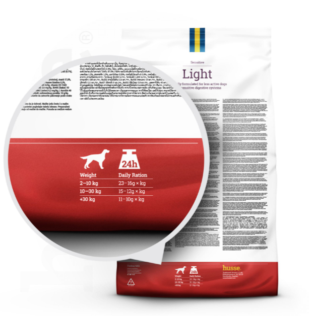 ALIMENTATION CHIEN ADULTE - En Surpoids & Digestion Sensible | Light Sensitive